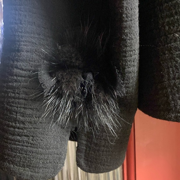 Escada Real Mink Beaded Detail Blazer Made in Italy 🇮🇹 Never Used Rare - Picture 6 of 16